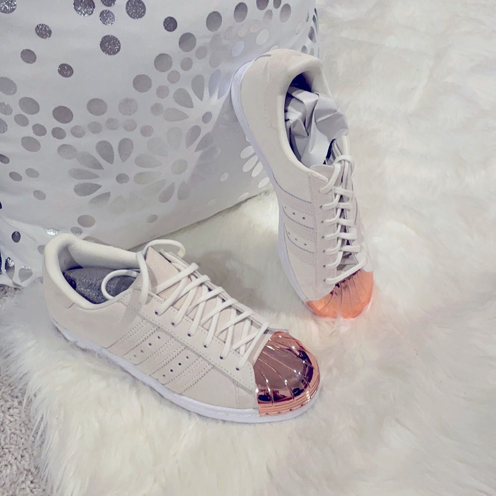 Limited Edition Rose gold Shell toe Adidas